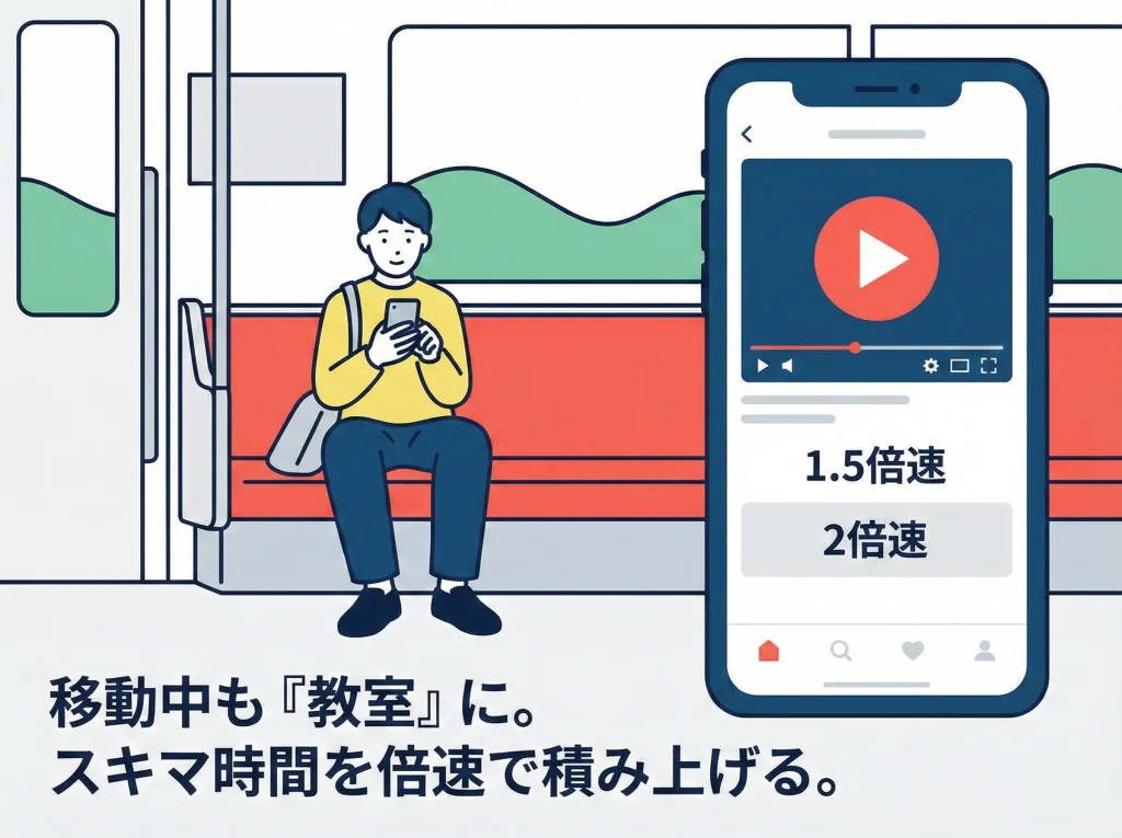 eラーニング倍速とスマホ