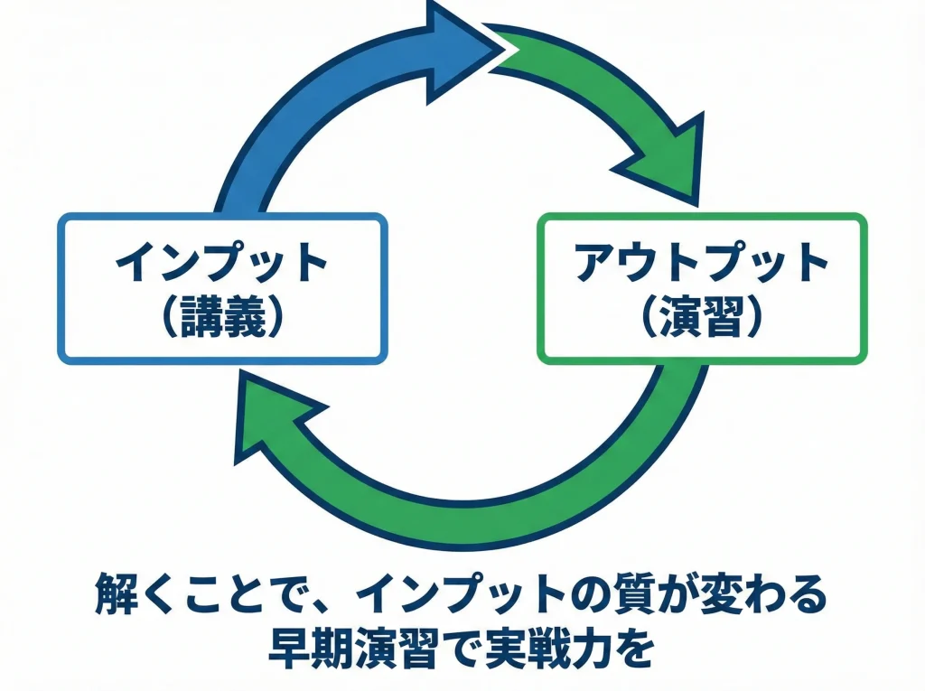 過去問・答練でアウトプット