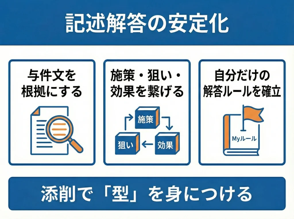 2次試験・添削の勘所