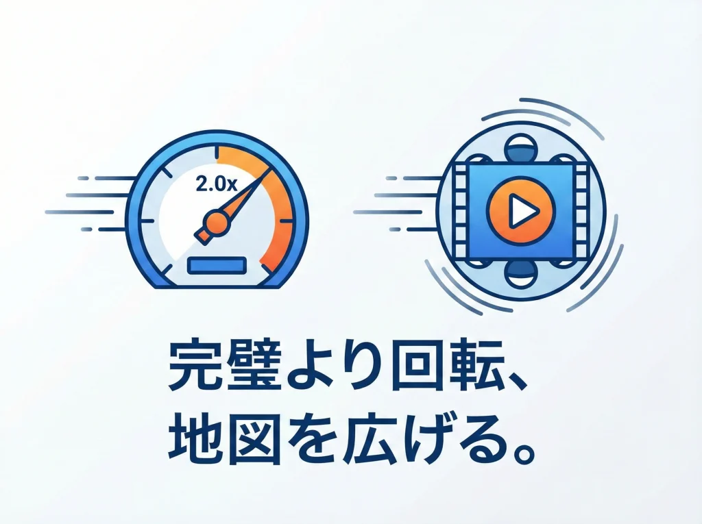 一次試験の講義と倍速学習