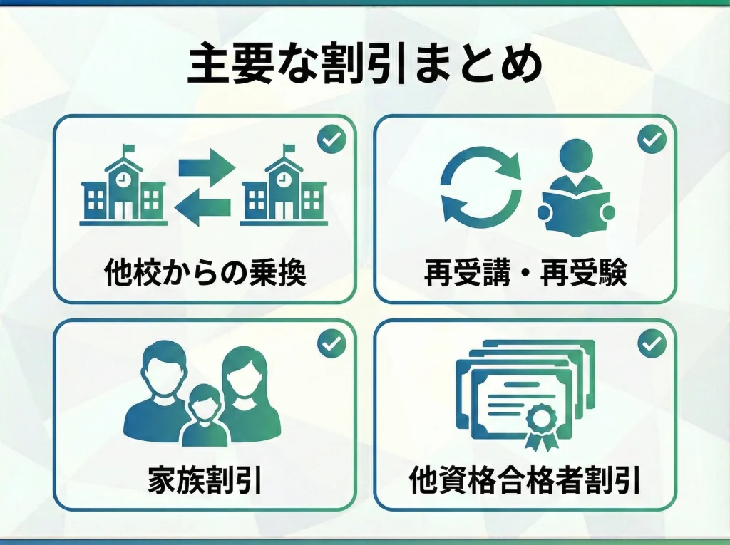 割引制度と他校乗換割引