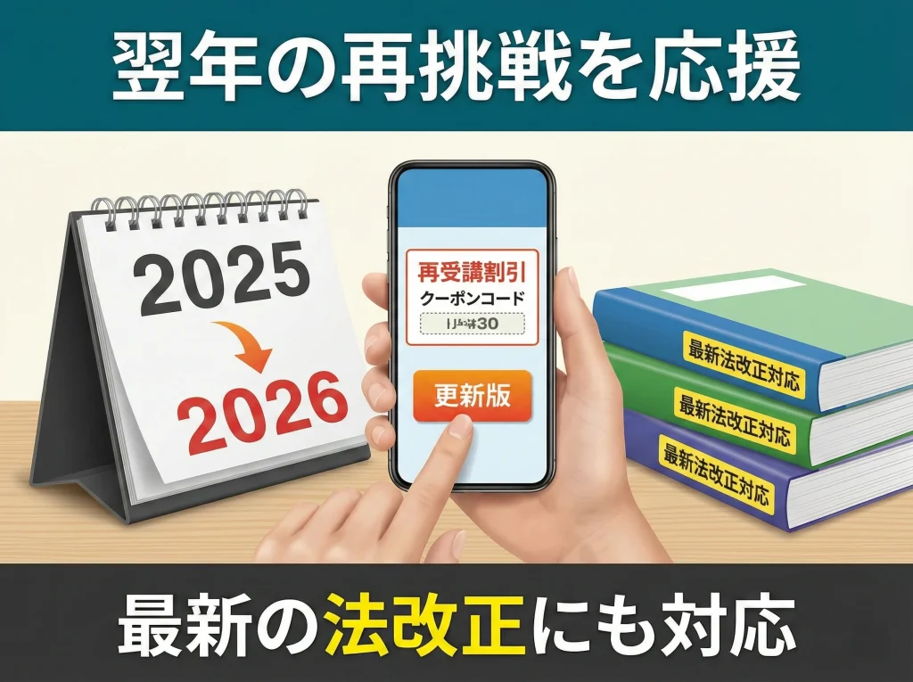 更新版と再受講割引の注意点