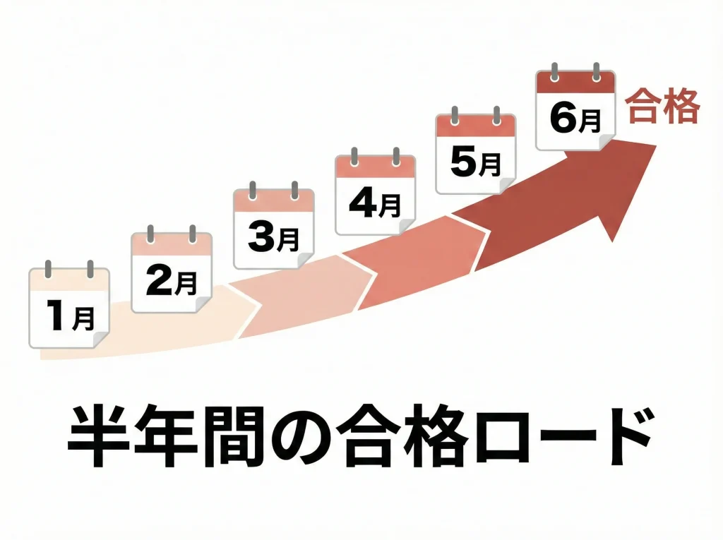 学習スケジュール6ヶ月例