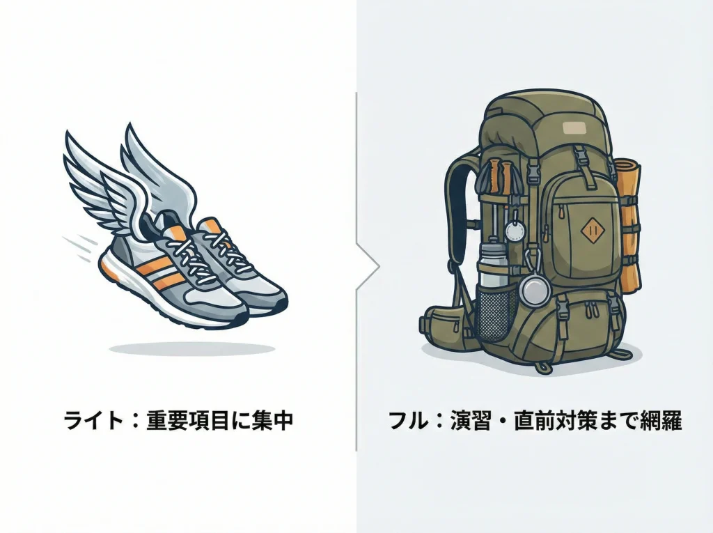 ライトとフルの違い