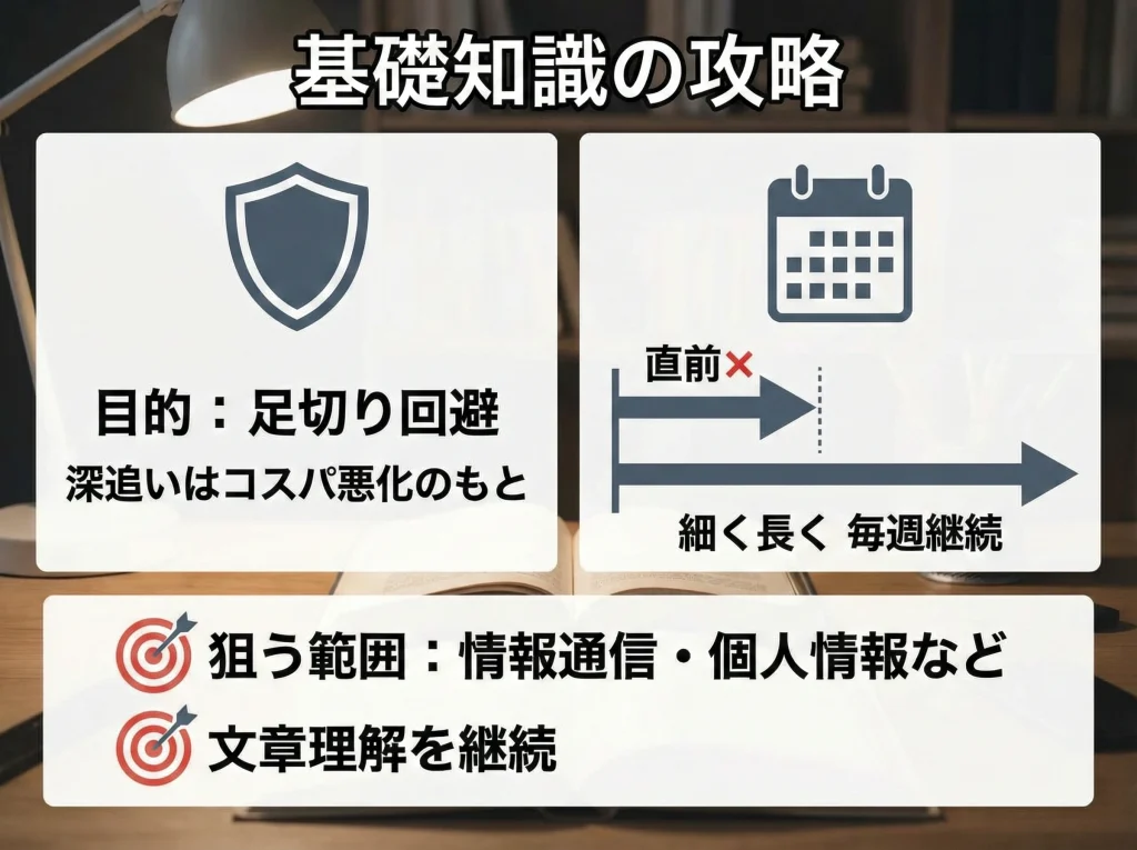 基礎知識の足切り対策