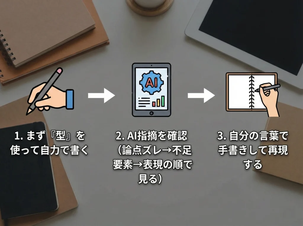 記述式AI添削のコツ