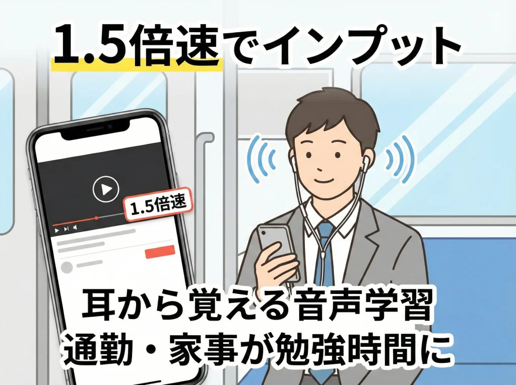 講義動画の倍速と音声