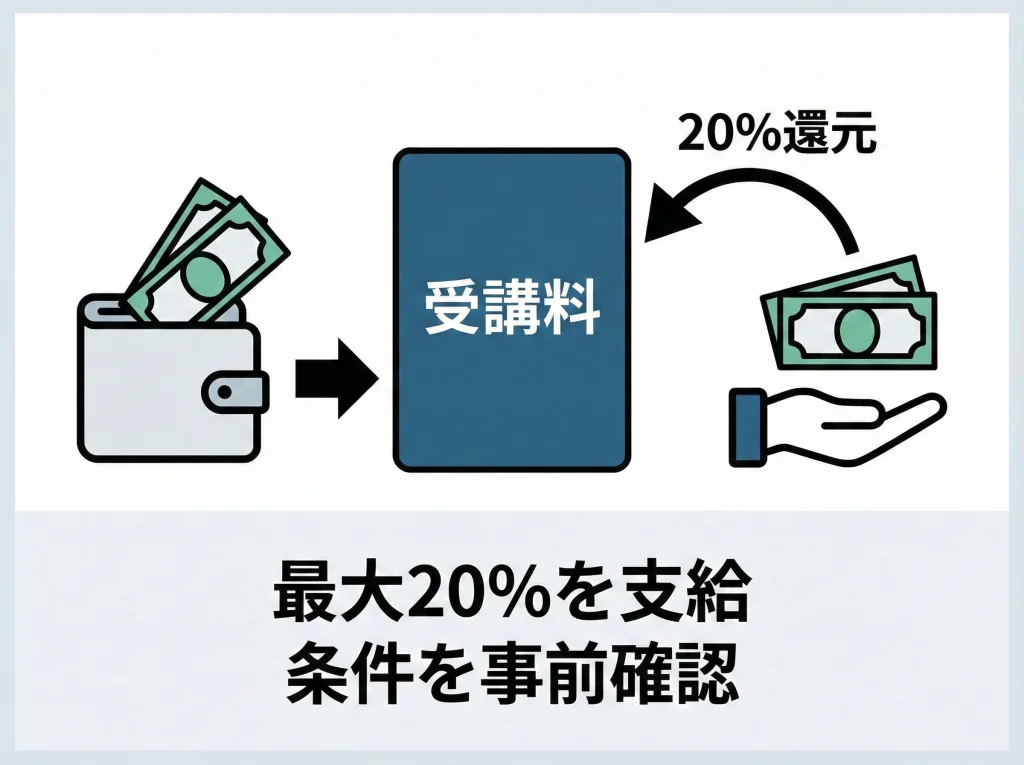 教育訓練給付金で実質負担減