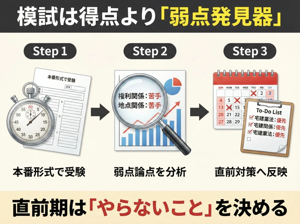 模試と直前対策の使い方