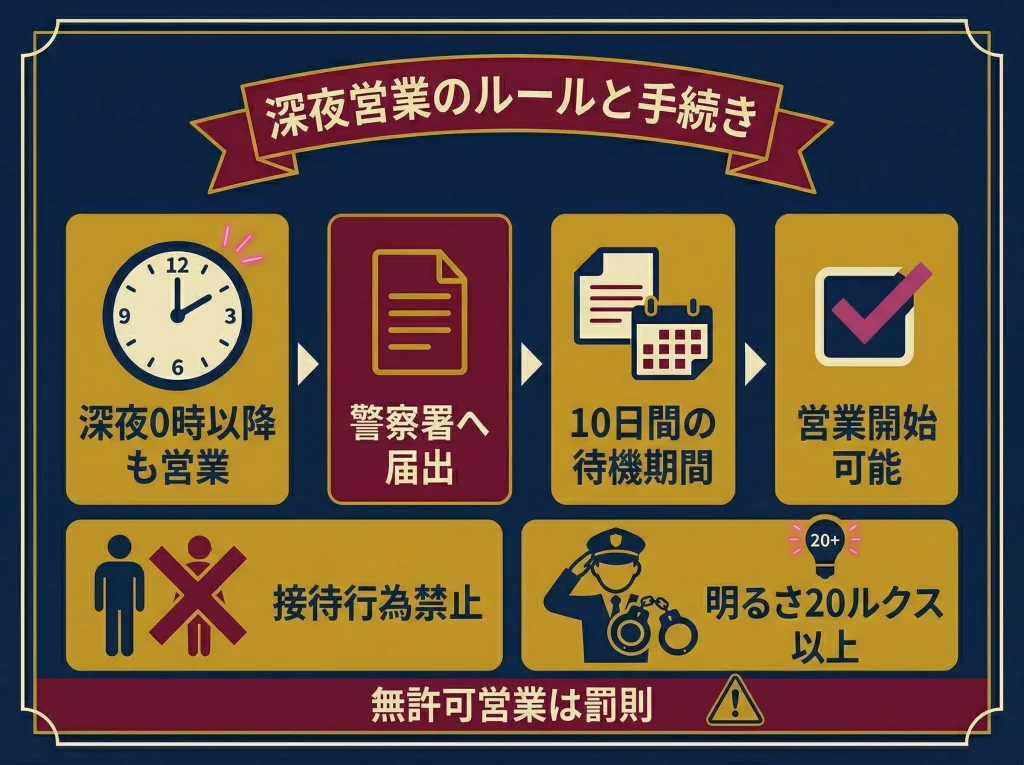 深夜酒類提供飲食店営業届出の届け方