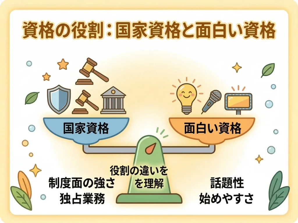 国家資格との違い