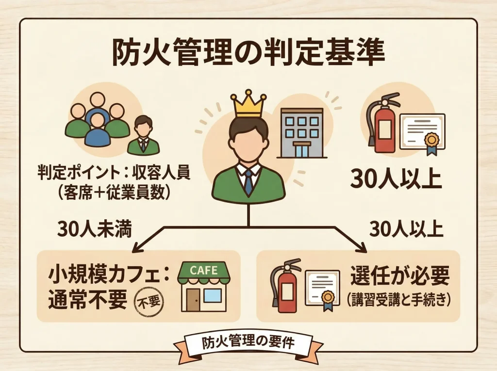 防火管理者が必要な条件