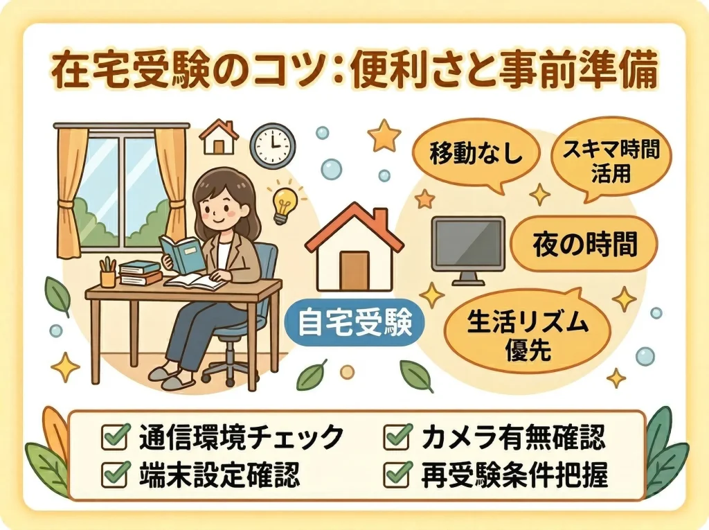 在宅受験できる資格