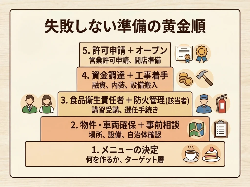 手続き漏れを防ぐ順番