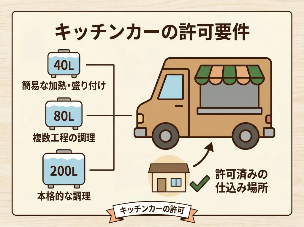 キッチンカーの許可要件