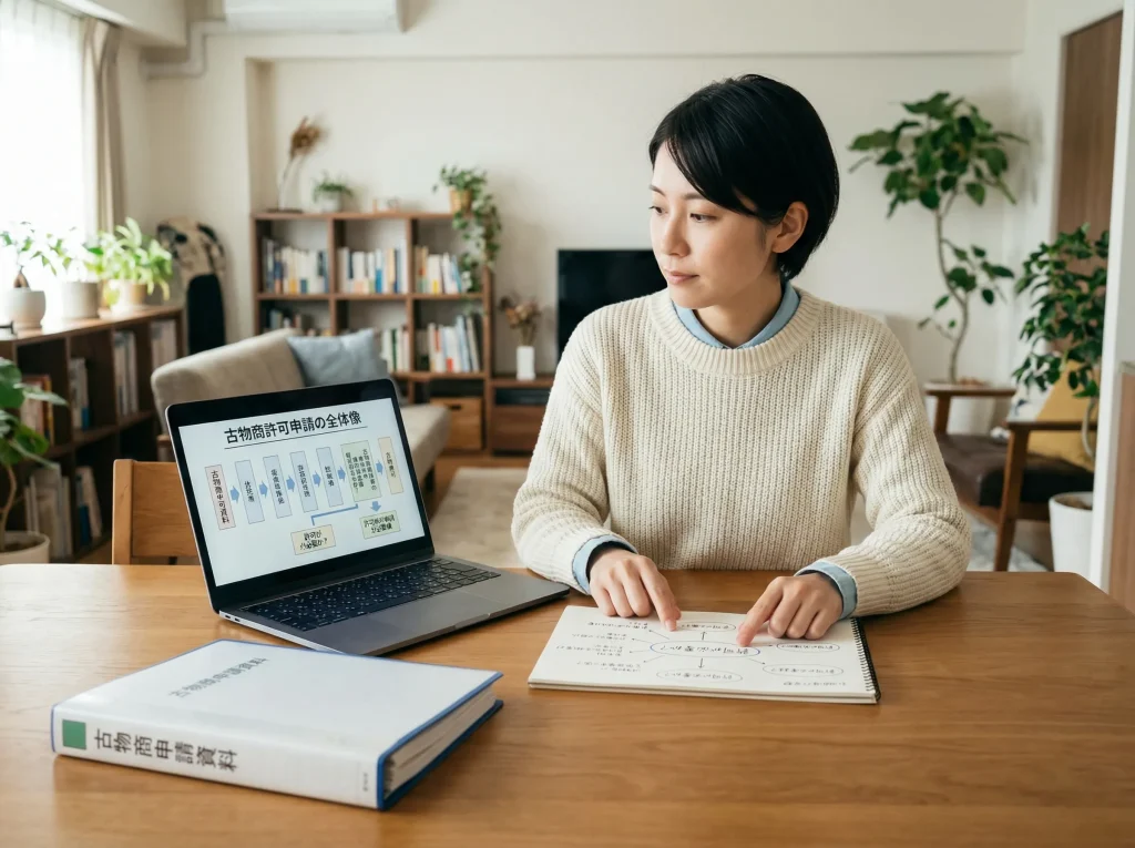 古物商資格の取り方の基本