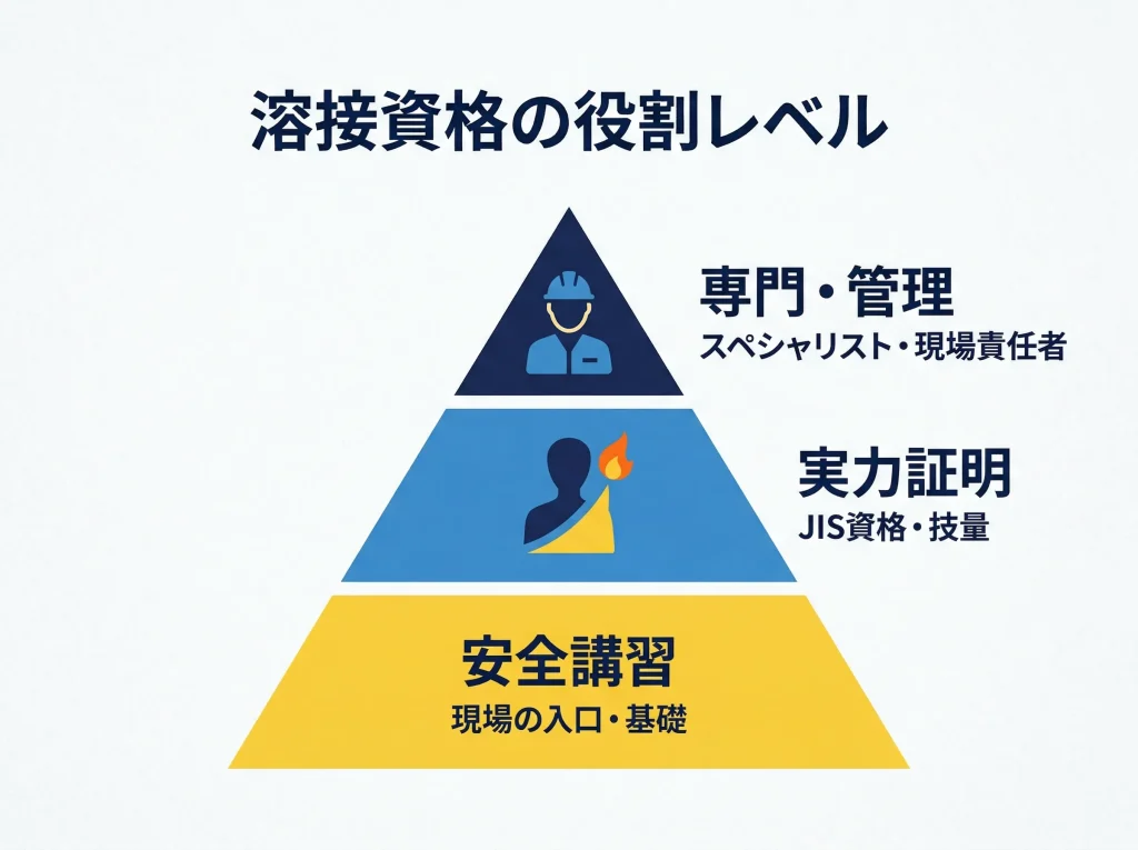 溶接資格の種類と一覧