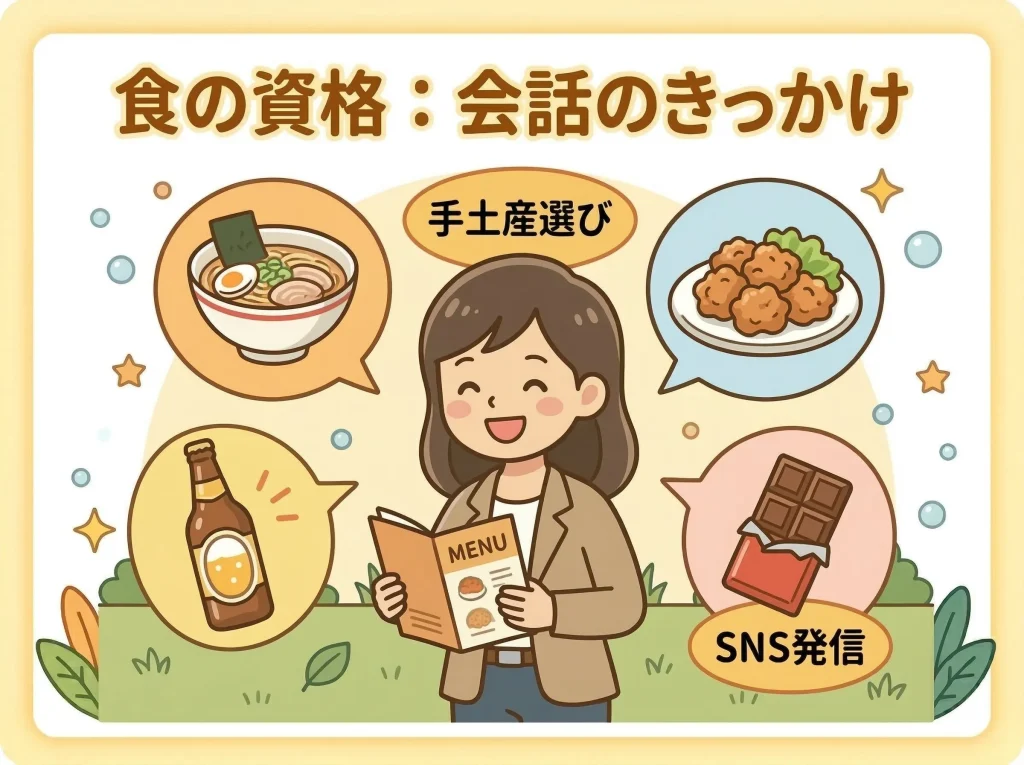食べ物系で話のネタに