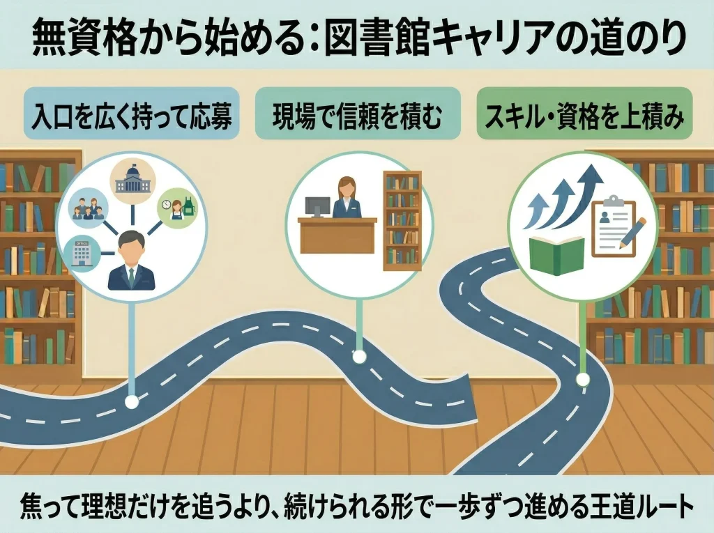 資格なしで図書館で働くまとめ