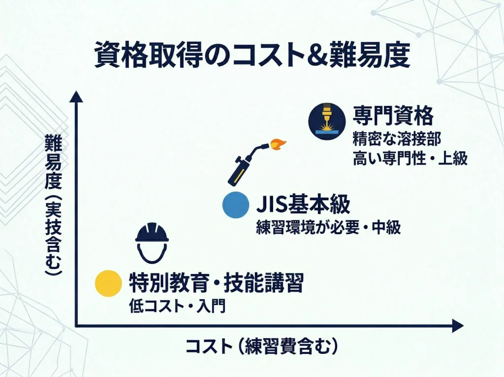 資格取得の費用と難易度