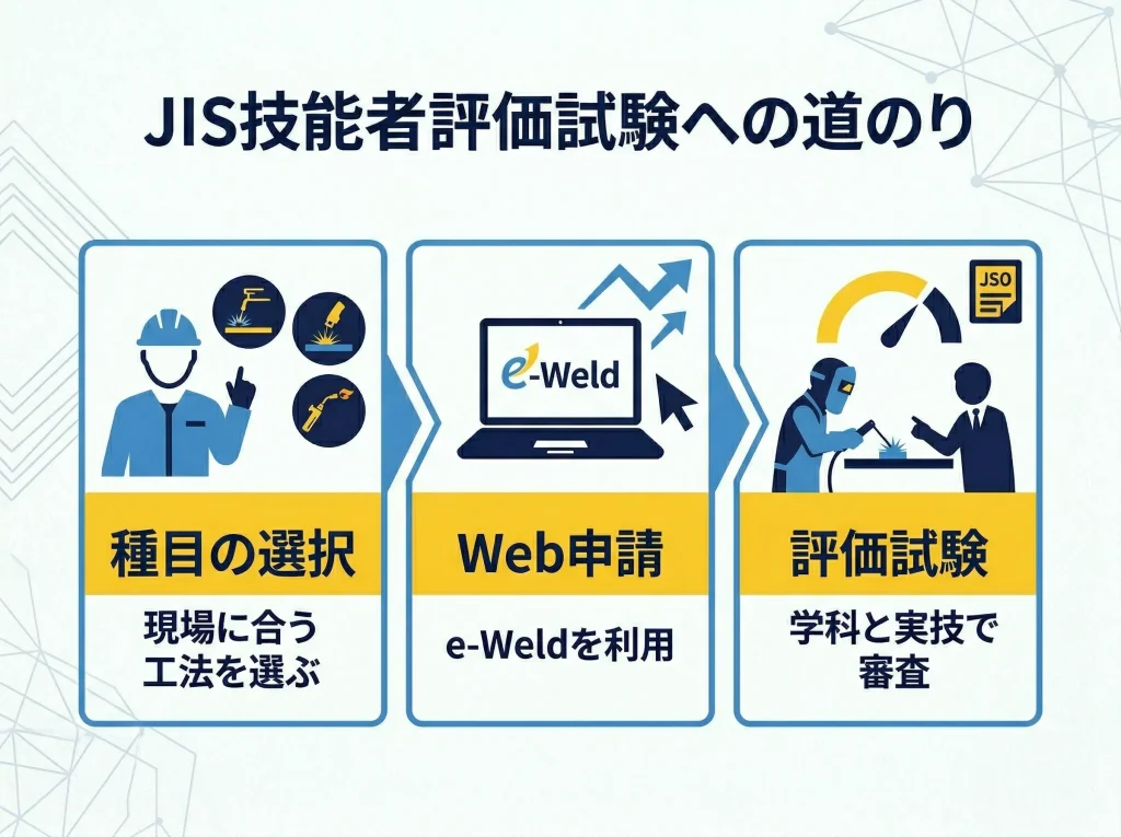 JIS資格の受験条件と流れ