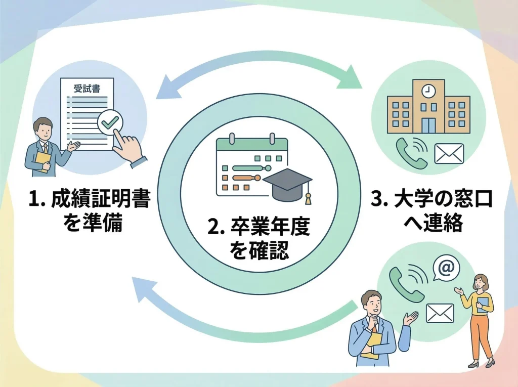 読み替え科目の確認方法