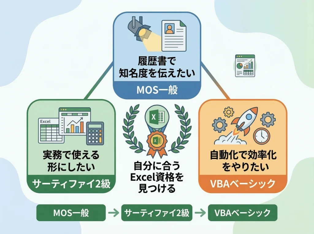 Excel資格どれがいいか総括