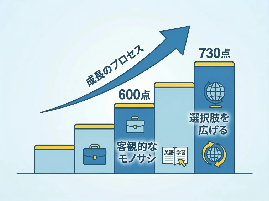 TOEICで英語力を示す