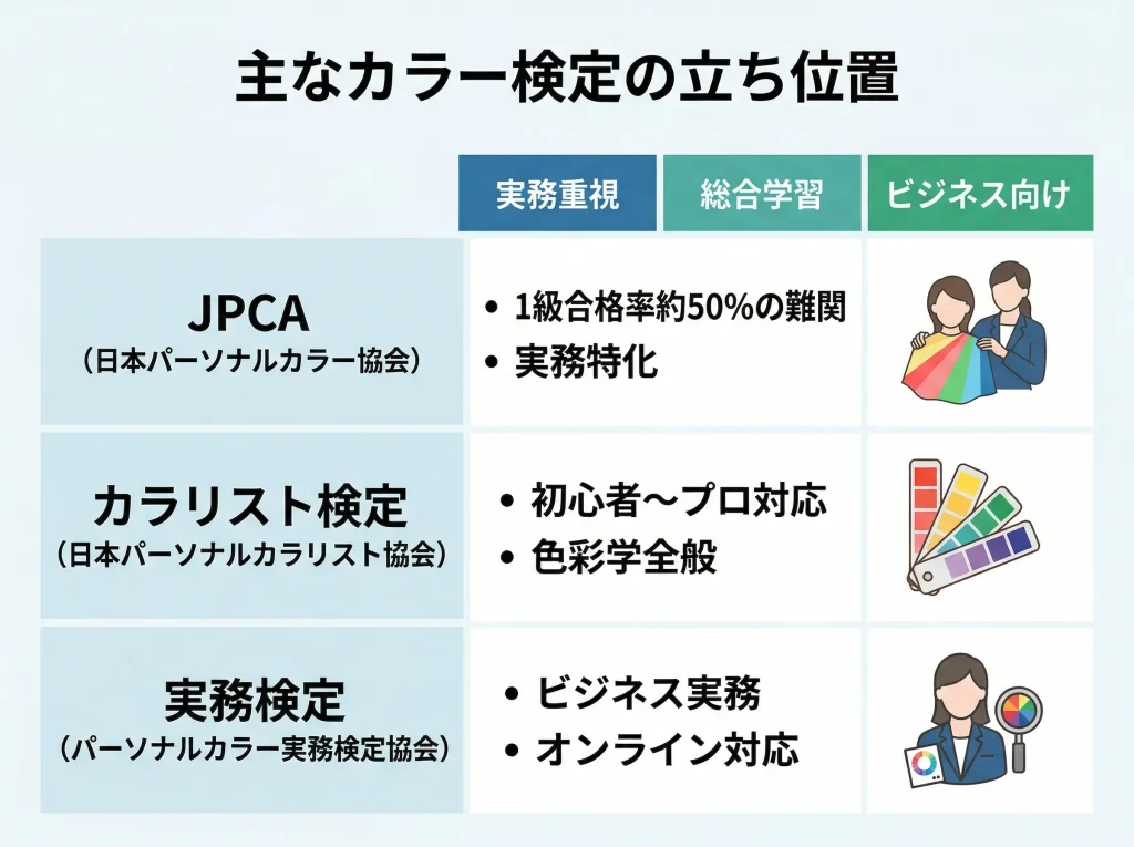 パーソナルカラー検定の特徴と難易度