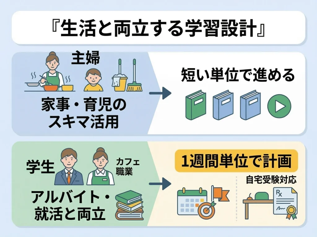 主婦・学生に向く資格
