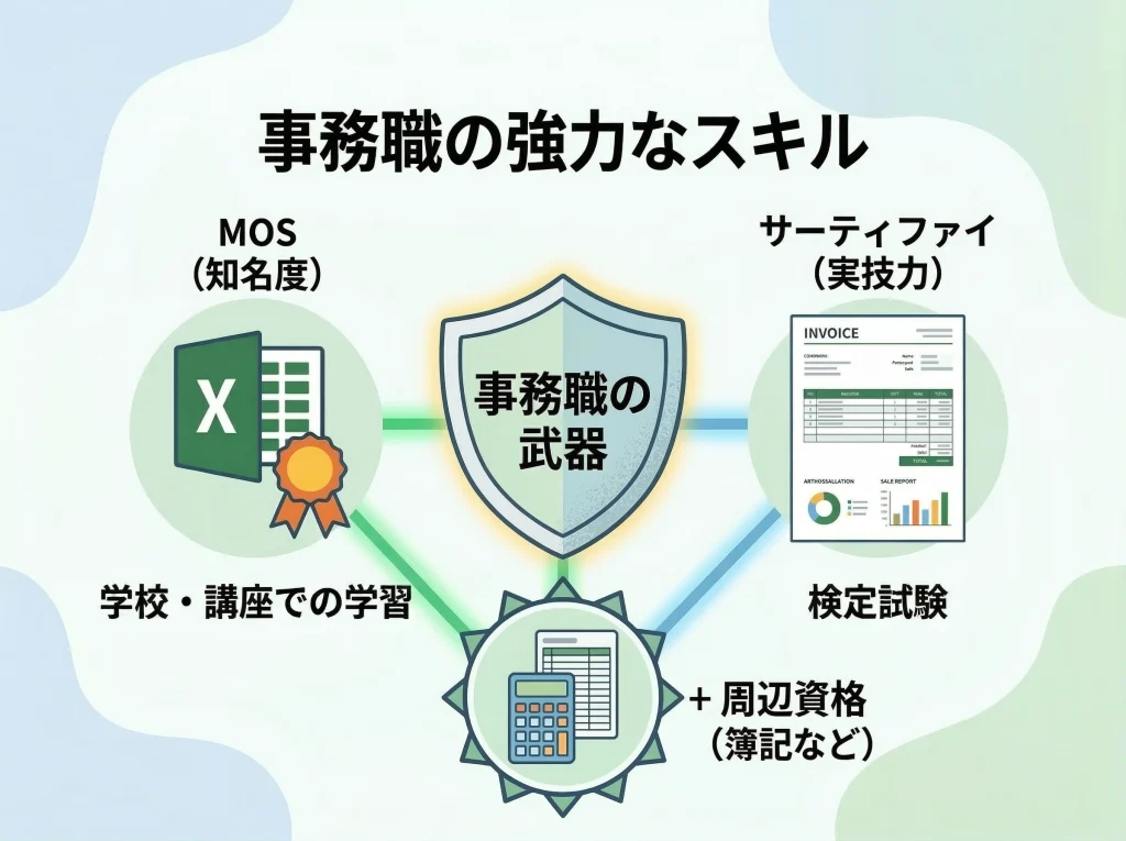 事務職で有利な資格