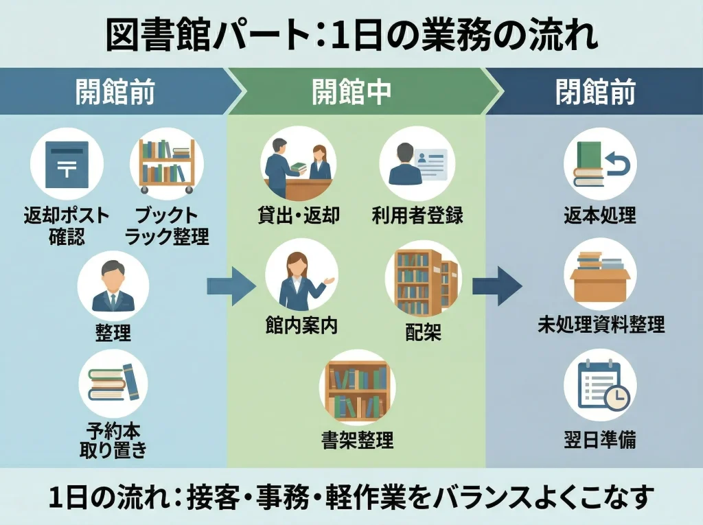 パートの仕事内容と流れ
