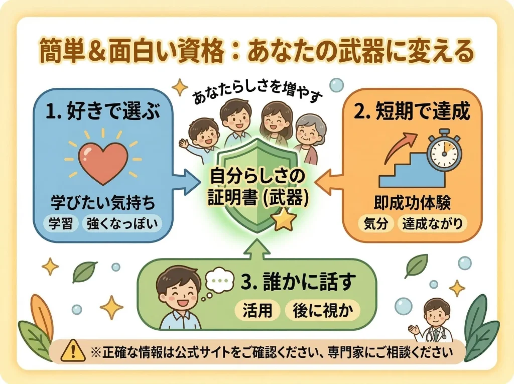 簡単にとれる面白い資格まとめ